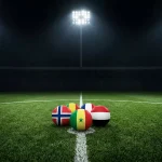 Vier Trikots der Mannschaften aus Gruppe I der WM 2026 nebeneinander